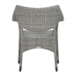 Кресло плетеное JANUS et Cie Amari алюминий, искусственный ротанг дымчатый Фото 5