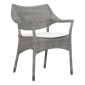 Кресло плетеное JANUS et Cie Amari алюминий, искусственный ротанг дымчатый Фото 6