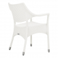 Кресло плетеное JANUS et Cie Amari алюминий, искусственный ротанг снежный Фото 4