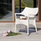 Кресло плетеное JANUS et Cie Amari алюминий, искусственный ротанг лавовый Фото 15