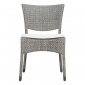 Стул плетеный JANUS et Cie Amari алюминий, искусственный ротанг дымчатый Фото 3