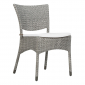 Стул плетеный JANUS et Cie Amari алюминий, искусственный ротанг дымчатый Фото 6