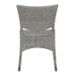 Стул плетеный JANUS et Cie Amari алюминий, искусственный ротанг дымчатый Фото 7
