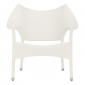 Кресло лаунж плетеное JANUS et Cie Amari алюминий, искусственный ротанг известняковый Фото 4