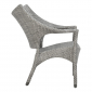 Кресло лаунж плетеное JANUS et Cie Amari алюминий, искусственный ротанг дымчатый Фото 6