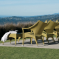 Кресло лаунж плетеное JANUS et Cie Amari алюминий, искусственный ротанг известняковый Фото 9