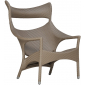 Кресло лаунж плетеное JANUS et Cie Amari алюминий, искусственный ротанг палладиевый саржевый Фото 1