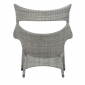 Кресло лаунж плетеное JANUS et Cie Amari алюминий, искусственный ротанг дымчатый Фото 5