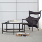 Кресло лаунж плетеное JANUS et Cie Amari алюминий, искусственный ротанг известняковый Фото 9