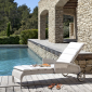 Шезлонг-лежак плетеный JANUS et Cie Deauville II алюминий, искусственный ротанг ява Фото 6