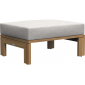 Пуф деревянный с подушкой JANUS et Cie Matisse Teak тик, акрил натуральный Фото 1