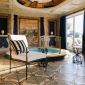 Столик металлический кофейный JANUS et Cie Amalfi сталь, сатиновая смола лунный камень, кремовый Фото 6