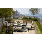 Столик металлический кофейный JANUS et Cie Amalfi сталь, сатиновая смола сланцевый, прозрачный Фото 6