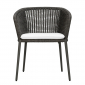 Кресло плетеное с подушками JANUS et Cie Knot алюминий, роуп, акрил сланцевый Фото 8