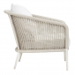 Кресло плетеное с подушками JANUS et Cie Knot алюминий, роуп, акрил окаменелость Фото 4