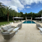 Столик плетеный кофейный JANUS et Cie Knot алюминий, роуп окаменелость Фото 12