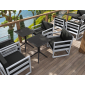 Комплект пластиковых складных столов Siesta Contract Sky Folding Table 60 Set 4 сталь, пластик черный Фото 21