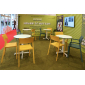 Комплект пластиковых стульев Nardi Trill Bistrot Set 6 стеклопластик горчичный Фото 8