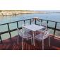 Комплект пластиковых стульев Nardi Doga Bistrot Set 4 стеклопластик белый Фото 5