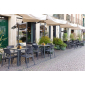 Комплект пластиковых кресел Nardi Trill Bistrot Set 4 стеклопластик антрацит Фото 5