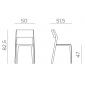 Комплект пластиковых кресел Nardi Trill Bistrot Set 4 стеклопластик антрацит Фото 2