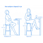 Комплект пластиковых барных стульев Nardi Doga Stool Set 2 стеклопластик белый Фото 4