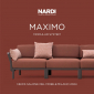 Модуль центральный пластиковый с подушками Nardi Maximo Elemento Centrale стеклопластик, Sunbrella терра, корица Фото 12