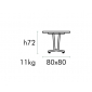 Стол обеденный металлический Magnani Aluminium Table алюминий Фото 2