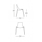 Комплект прозрачных стульев Scab Design Zebra Antishock 4 Legs Set 2 сталь, поликарбонат хром, прозрачный Фото 2