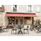 Стол пластиковый Siesta Contract Paris Table 70 сталь, пластик черный Фото 7