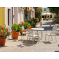 Стол пластиковый Siesta Contract Paris Table 80 сталь, пластик белый Фото 7