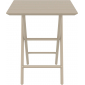 Стол пластиковый складной Siesta Contract Helen Folding Table 60 пластик бежевый Фото 6