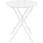 Стол пластиковый складной Siesta Contract Helen Folding Table Ø60 пластик белый Фото 6