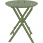 Стол пластиковый складной Siesta Contract Helen Folding Table Ø60 пластик оливковый Фото 6