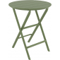Стол пластиковый складной Siesta Contract Helen Folding Table Ø60 пластик оливковый Фото 1
