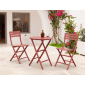 Стол пластиковый складной Siesta Contract Helen Folding Table Ø60 пластик марсала Фото 7