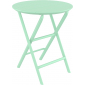 Стол пластиковый складной Siesta Contract Helen Folding Table Ø60 пластик опаловый зеленый Фото 1