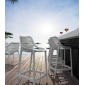 Комплект пластиковых полубарных стульев Siesta Contract Air Bar 65 Set 4 стеклопластик белый Фото 5