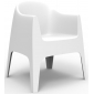 Кресло пластиковое Vondom Solid Basic полипропилен белый Фото 1