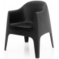 Кресло пластиковое Vondom Solid Basic полипропилен черный Фото 4