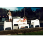 Диван пластиковый Vondom Solid Basic полипропилен белый Фото 7