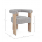 Кресло деревянное с обивкой Garden Relax Agape сосна, фанера, полиэстер натуральный, серый Фото 2