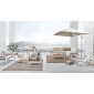 Стол металлический обеденный раздвижной Garden Relax Belmar алюминий белый Фото 10