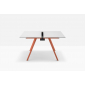 Стол ламинированный с каналом для протяжки проводов PEDRALI Arki-Table Desk сталь, ЛДСП белый Фото 5