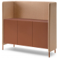 Комод с перегородкой PEDRALI Buddy Hub Sideboard алюминий, компакт-ламинат HPL, ЛДСП, ткань Фото 1