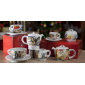 Кофеварка гейзерная Ancap Espressina Classic сталь, фарфор деколь Bella Italia 1 Фото 3