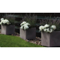 Кашпо пластиковое Arkema Iris Vase полиэтилен рубиновый Фото 4