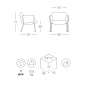 Кресло лаунж металлическое c подушками Scab Design Brezza Lounge сталь, полипропилен тортора, бежевый Фото 2