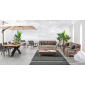 Столик металлический для шезлонга Garden Relax Konnor алюминий антрацит Фото 6