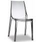 Комплект прозрачных стульев с подушками Scab Design Vanity Set 4 поликарбонат, полиэстер дымчатый, светло-серый Фото 3
